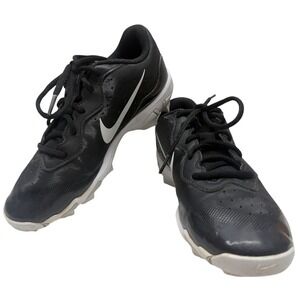 Nike Alpha Huarache Keystone 4 Low Baseball Cleats Black Youth Size 5.5Y